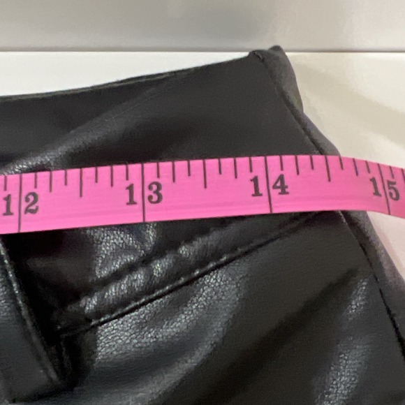 Faux Leather Pants Size Large Zippers And Tie Closure Cute , Sexy, Goth , Punk‎ - Picture 13 of 16